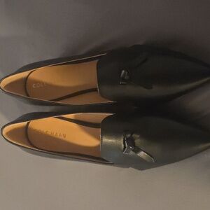 Cole Haan Women's Black Pointed Loafers